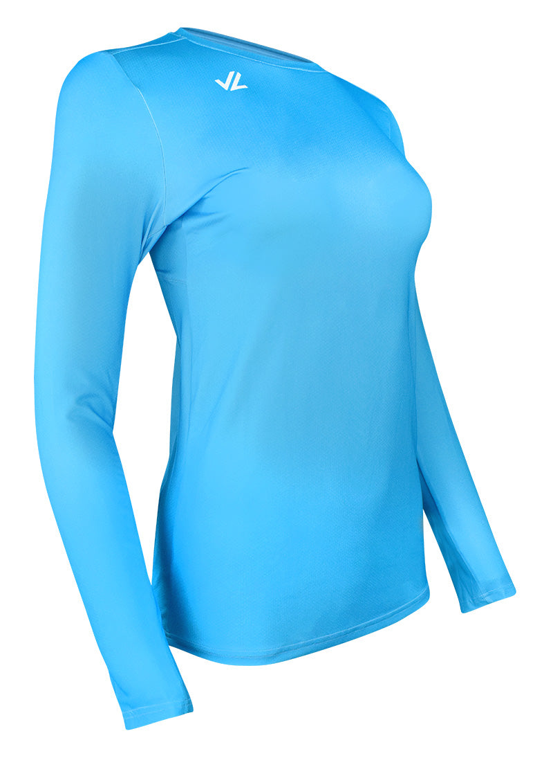 Ideology Womens Activewear Running T-Shirt Blue L