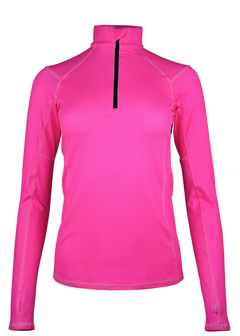 Women's Performance Quarter Zip Hi-Viz Pink - Main Image