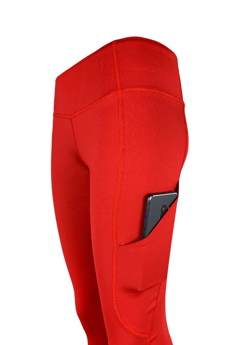 Lilah Ombre Full Legging Red Full length leggings, XXS-XL