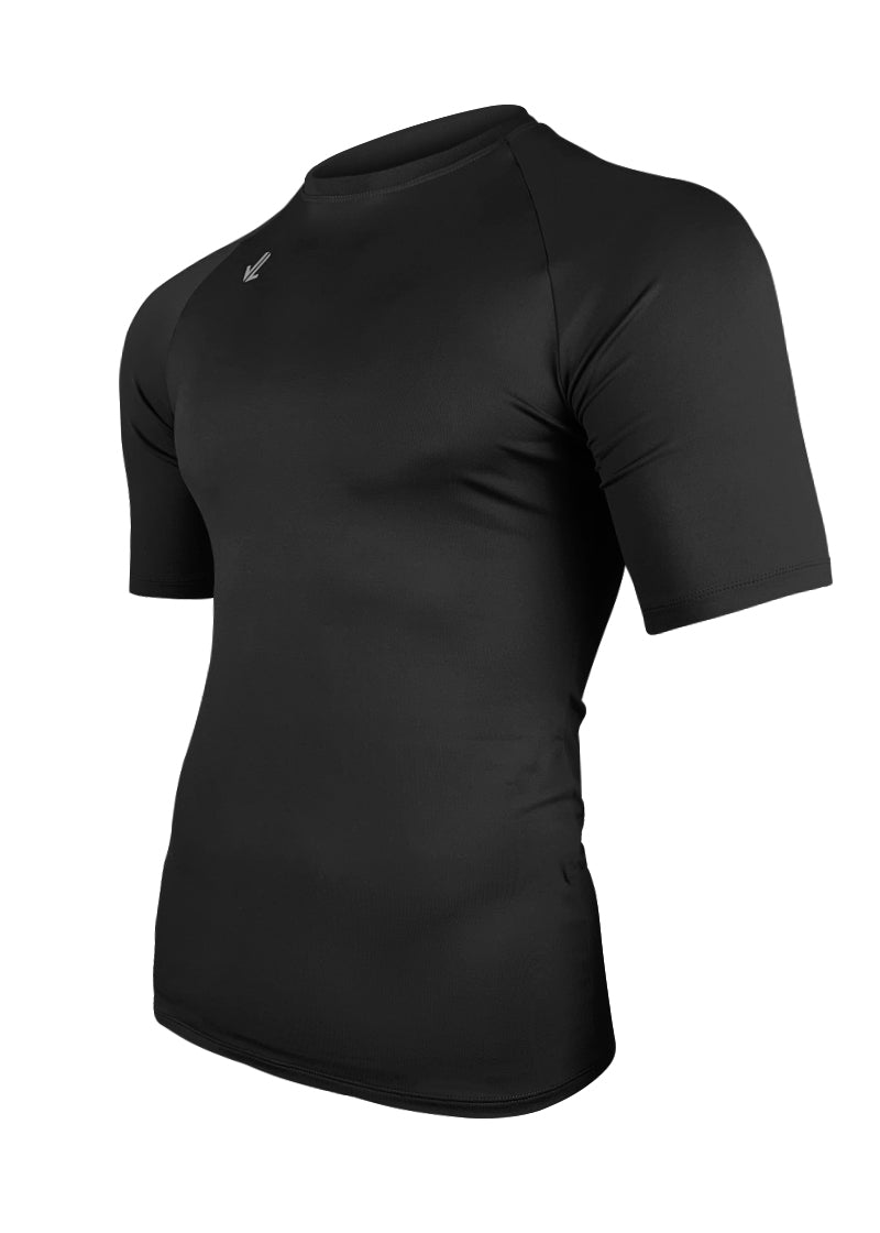Queerier Men's 3-Pack Compression Short Sleeve Shirts – Quick Dry, Moisture Wicking, Workout & Baselayer Tees